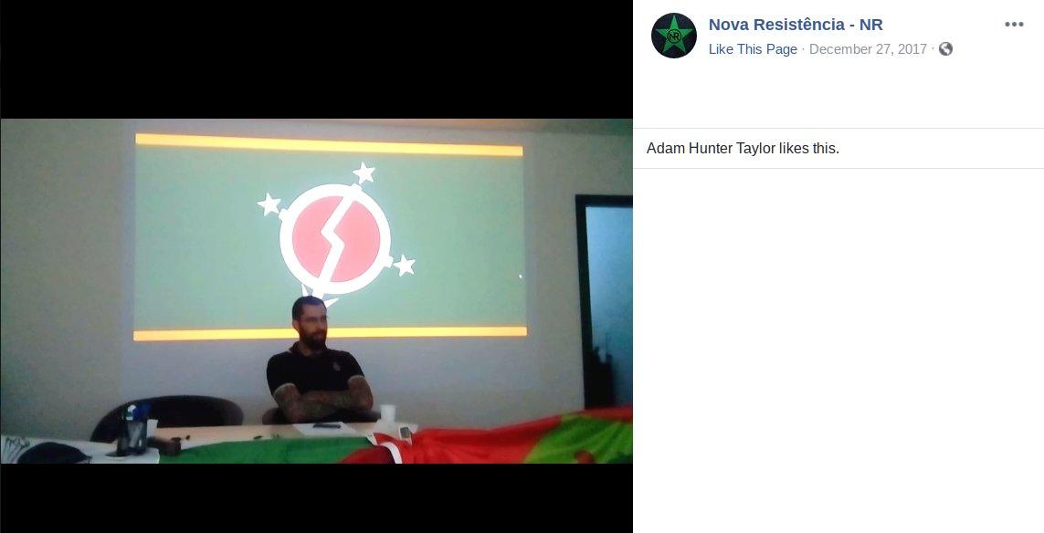 Evento com a bandeira da Resistência Sulista publicada no Facebook da Nova Resistência