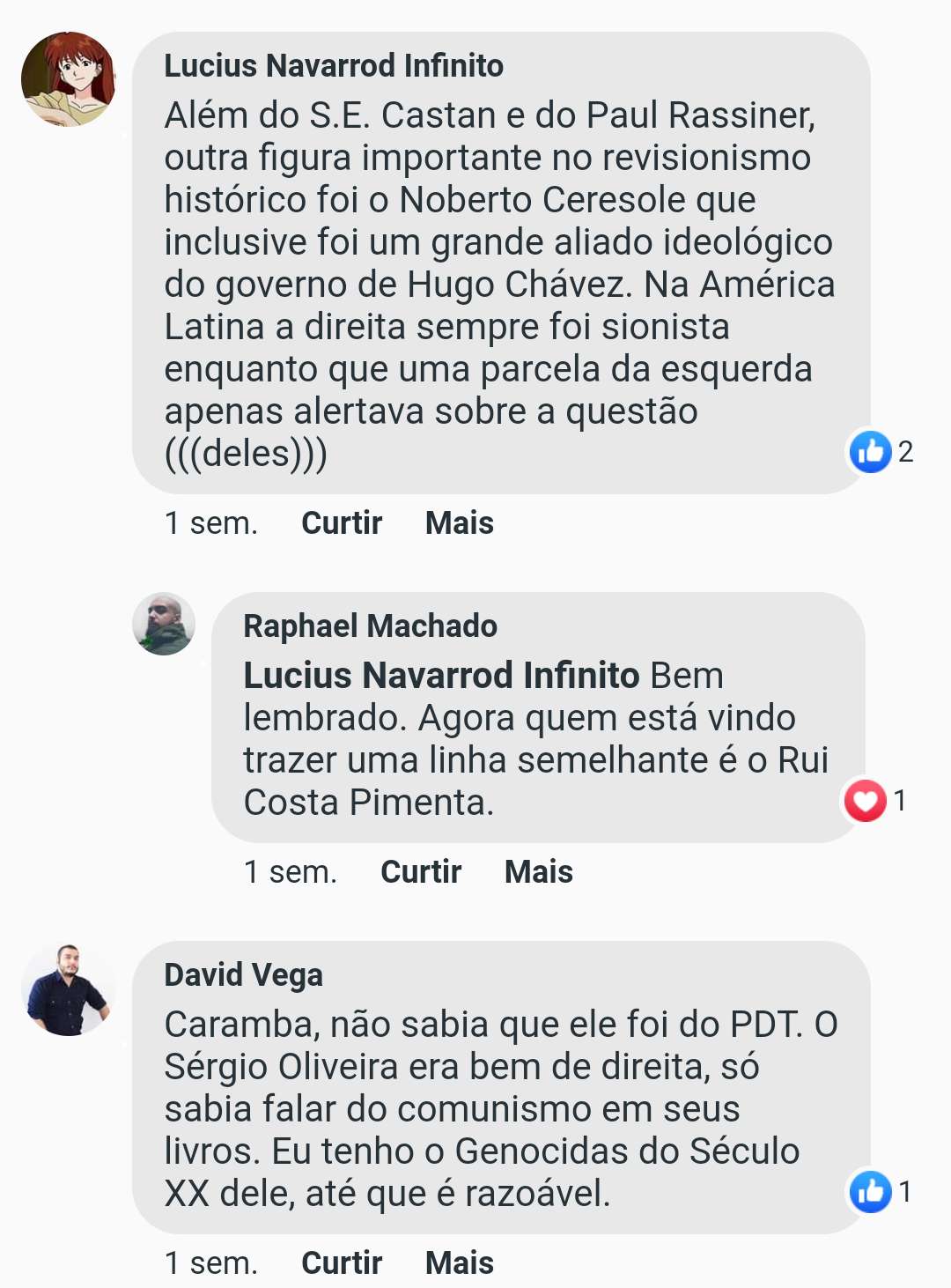 Raphael Machado os três parênteses, Rui Costa do PCO e antissemitismo