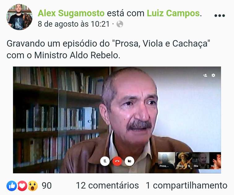 Membros do Sol da Pátria entrevistam Aldo Rebelo para a Nova Resistência