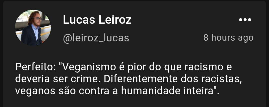 Lucas Leiroz relativiza o racismo