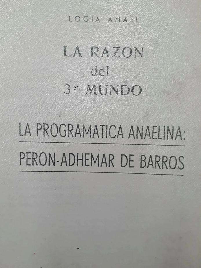 Programa da Loja Anael: Perón e Adhemar de Barros