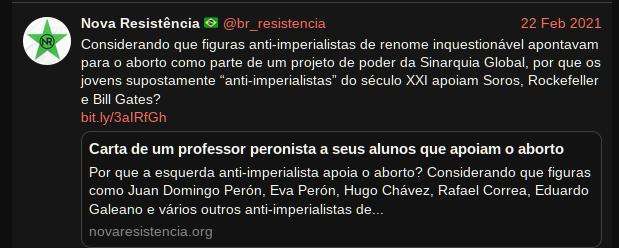 Nova Resistência, peronismo e linguagem nimrodiana