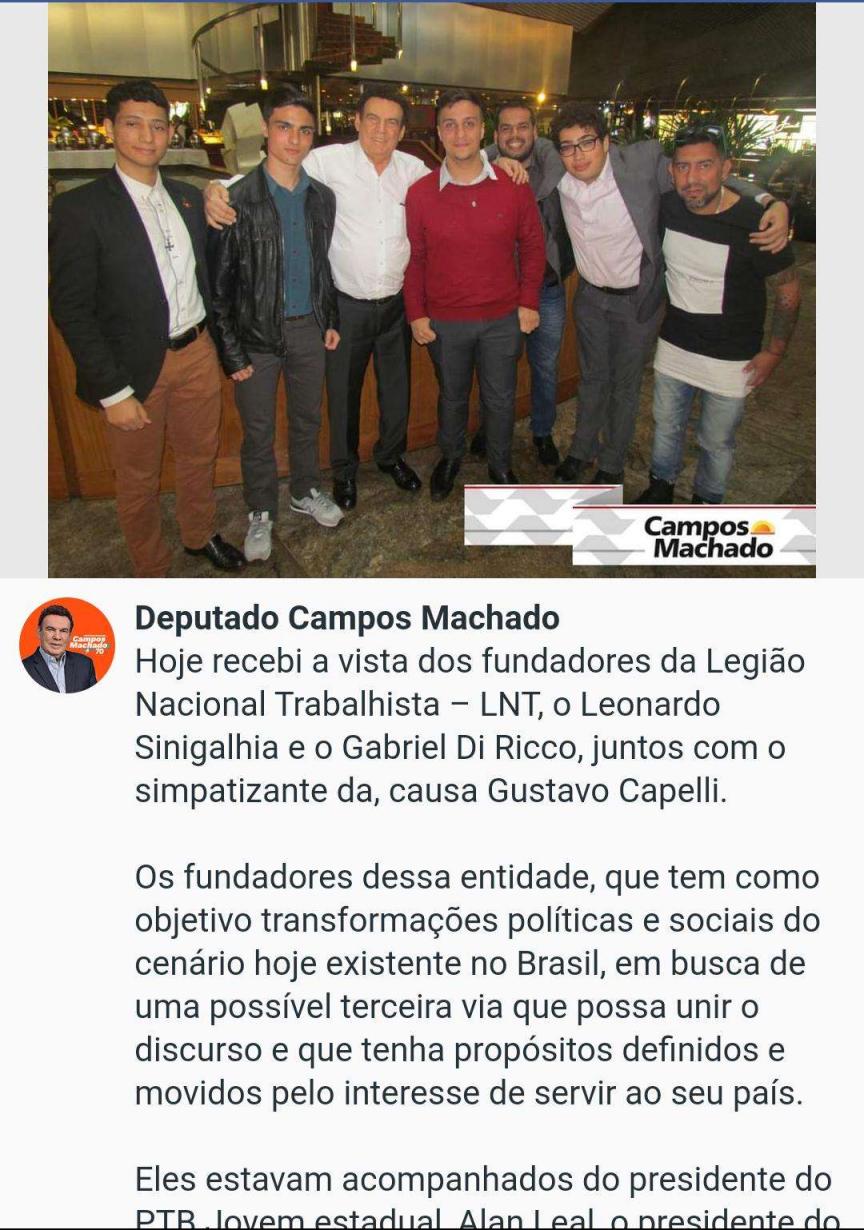 Legião Nacional Trabalhista no PTB Jovem