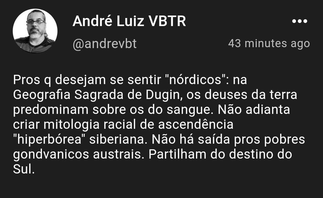 André Luiz e os hiperbóreos nórdicos de Dugin